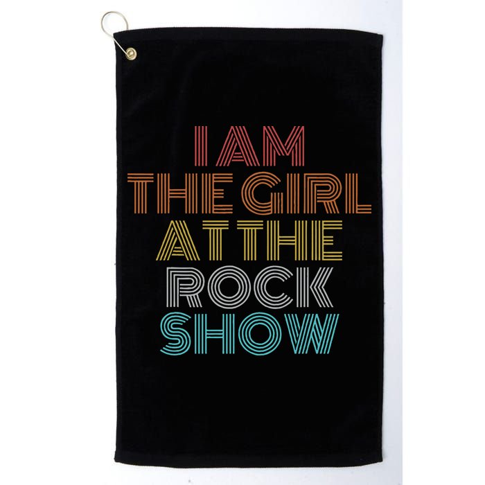 Retro Vintage The Girl At The R.O.C.K Show Golf Towel