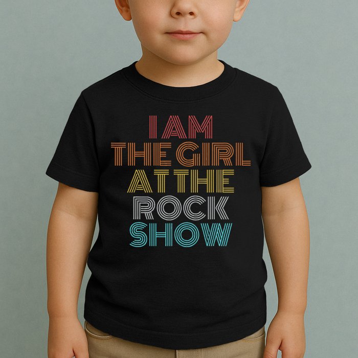 Retro Vintage The Girl At The R.O.C.K Show Toddler T-Shirt