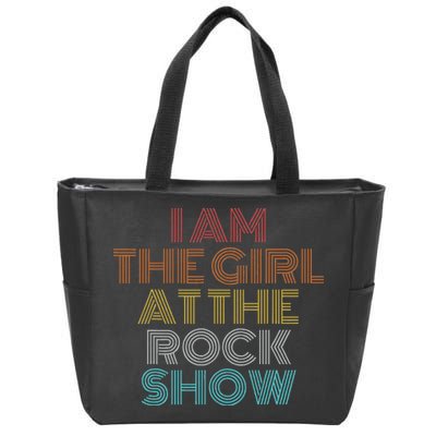 Retro Vintage The Girl At The R.O.C.K Show Zip Tote Bag