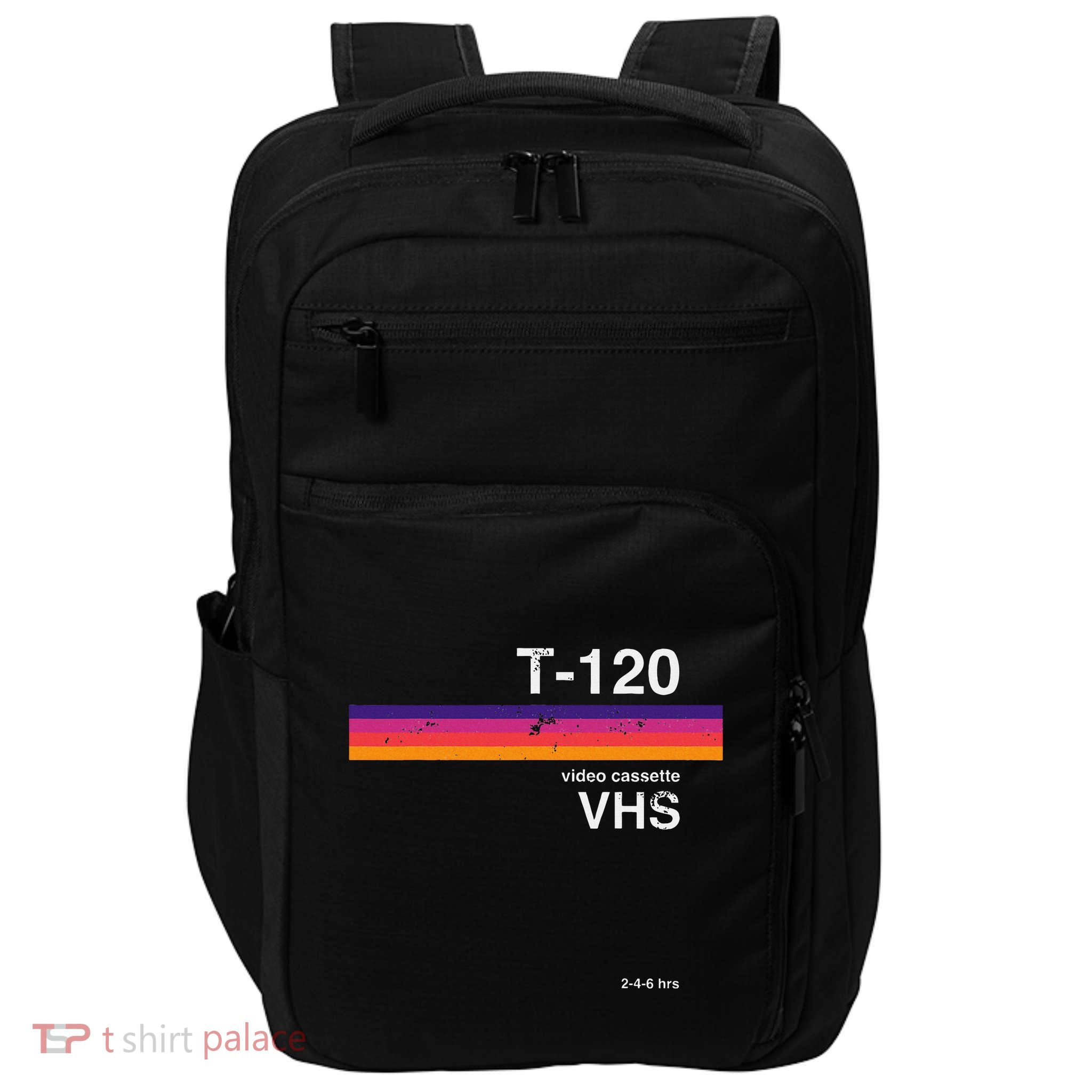 Retro Vhs Tape Graphics 80s 90s Nostalgia Design Impact Tech Backpack