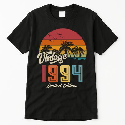 Retro Vintage Tropical Palm Trees Limited Edition 1994 30th Birthday Tall T-Shirt