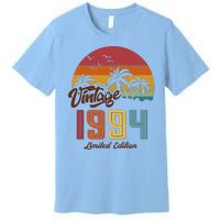 Retro Vintage Tropical Palm Trees Limited Edition 1994 30th Birthday Premium T-Shirt