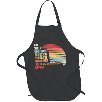 Retro Vintage Theater Geek Musical Life Eat Sleep Theatre Apron