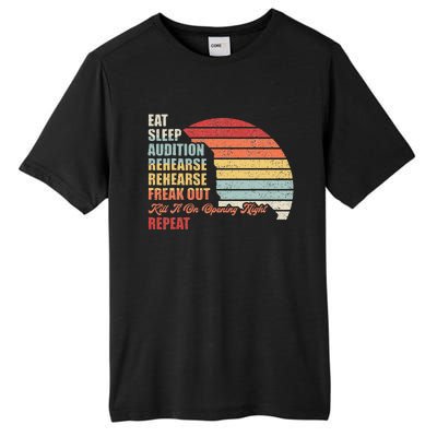 Retro Vintage Theater Geek Musical Life Eat Sleep Theatre Tall Fusion ChromaSoft Performance T-Shirt