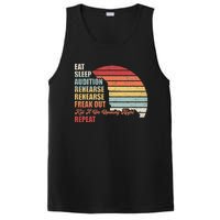 Retro Vintage Theater Geek Musical Life Eat Sleep Theatre PosiCharge Competitor Tank