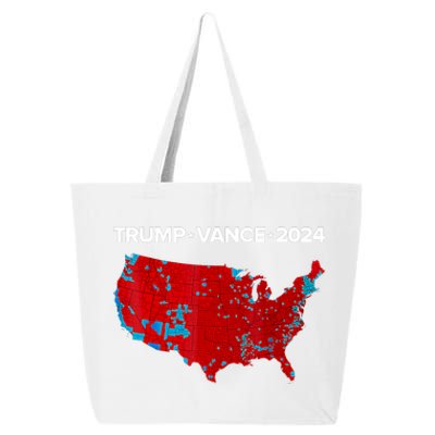 Retro Vintage Trump Vance 2024 Electoral Map 25L Jumbo Tote