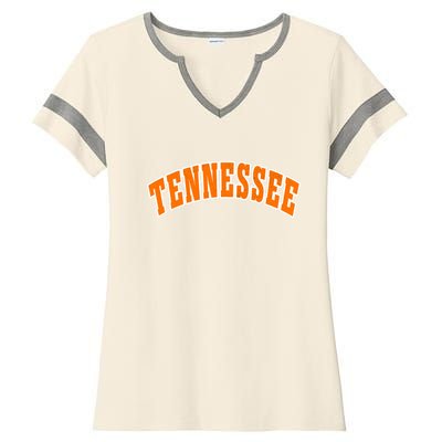 Retro Vintage Tennessee State Souvenir Gift Of Oklahoma Gift Ladies Halftime Notch Neck Tee