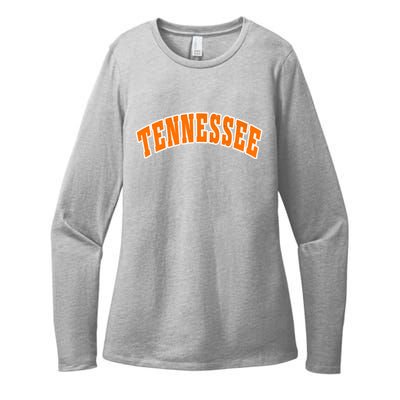 Retro Vintage Tennessee State Souvenir Gift Of Oklahoma Gift Womens CVC Long Sleeve Shirt