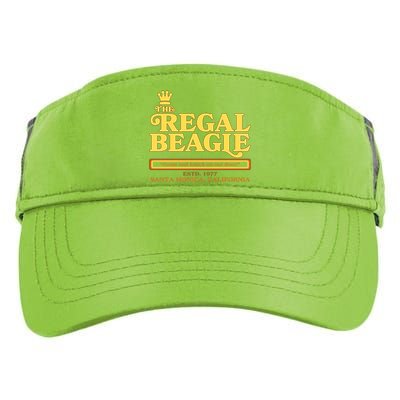 Retro Vintage The Regal Beagle ESTD 1977 Santa Monica California Adult Drive Performance Visor