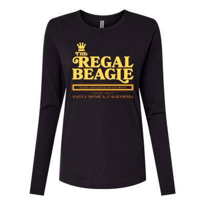 Retro Vintage The Regal Beagle ESTD 1977 Santa Monica California Womens Cotton Relaxed Long Sleeve T-Shirt