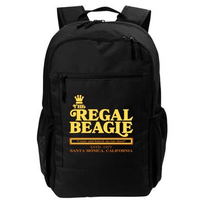 Retro Vintage The Regal Beagle ESTD 1977 Santa Monica California Backpack