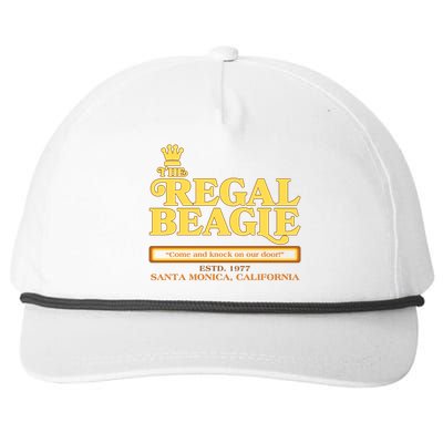 Retro Vintage The Regal Beagle ESTD 1977 Santa Monica California Snapback Five-Panel Rope Hat