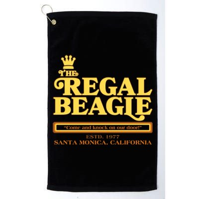 Retro Vintage The Regal Beagle ESTD 1977 Santa Monica California Platinum Collection Golf Towel