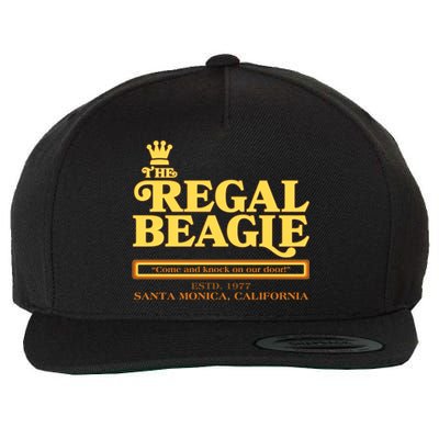 Retro Vintage The Regal Beagle ESTD 1977 Santa Monica California Wool Snapback Cap