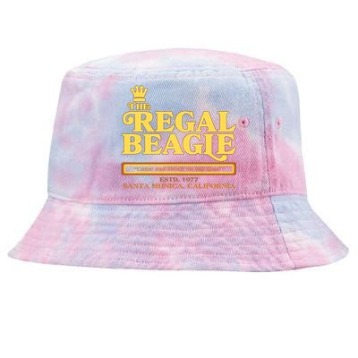 Retro Vintage The Regal Beagle ESTD 1977 Santa Monica California Tie-Dyed Bucket Hat