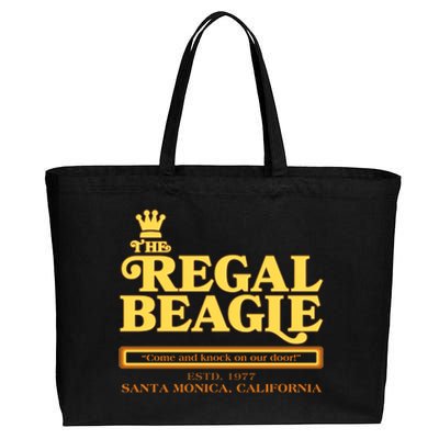 Retro Vintage The Regal Beagle ESTD 1977 Santa Monica California Cotton Canvas Jumbo Tote