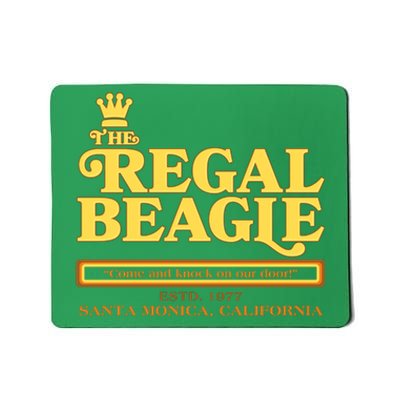 Retro Vintage The Regal Beagle ESTD 1977 Santa Monica California Mousepad