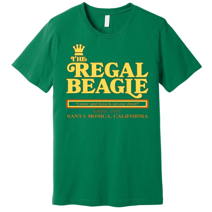 Retro Vintage The Regal Beagle ESTD 1977 Santa Monica California Premium T-Shirt