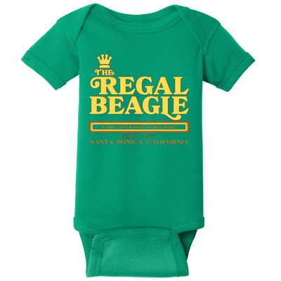 Retro Vintage The Regal Beagle ESTD 1977 Santa Monica California Baby Bodysuit