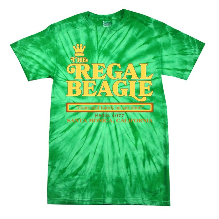 Retro Vintage The Regal Beagle ESTD 1977 Santa Monica California Tie-Dye T-Shirt