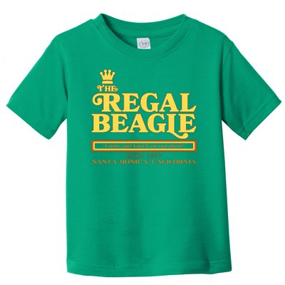 Retro Vintage The Regal Beagle ESTD 1977 Santa Monica California Toddler T-Shirt