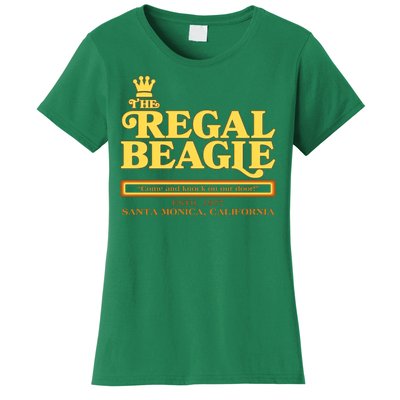 Retro Vintage The Regal Beagle ESTD 1977 Santa Monica California Women's T-Shirt