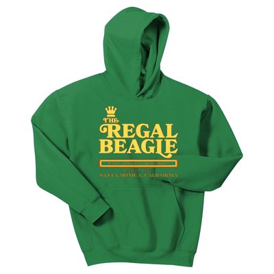 Retro Vintage The Regal Beagle ESTD 1977 Santa Monica California Kids Hoodie