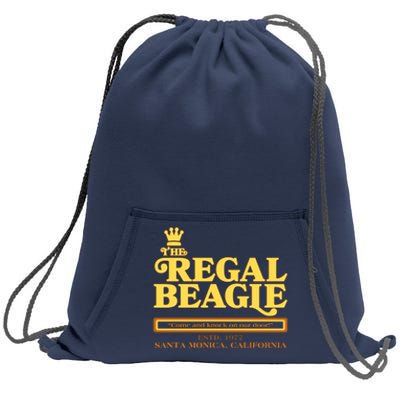 Retro Vintage The Regal Beagle ESTD 1977 Santa Monica California Sweatshirt Cinch Pack Bag