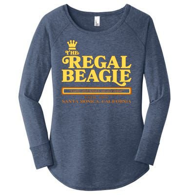 Retro Vintage The Regal Beagle ESTD 1977 Santa Monica California Women's Perfect Tri Tunic Long Sleeve Shirt