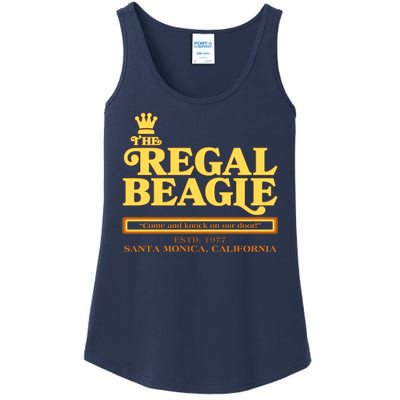 Retro Vintage The Regal Beagle ESTD 1977 Santa Monica California Ladies Essential Tank