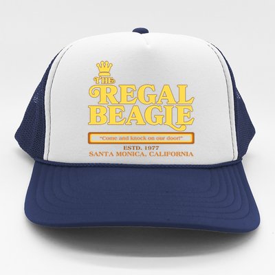 Retro Vintage The Regal Beagle ESTD 1977 Santa Monica California Trucker Hat