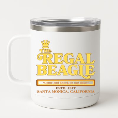 Retro Vintage The Regal Beagle ESTD 1977 Santa Monica California 12 oz Stainless Steel Tumbler Cup