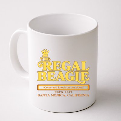 Retro Vintage The Regal Beagle ESTD 1977 Santa Monica California Coffee Mug