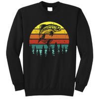 Retro Vintage Trout Fishing Angler Christmas Birthday Gift Sweatshirt