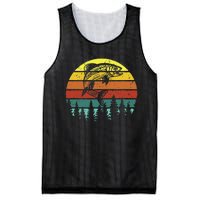 Retro Vintage Trout Fishing Angler Christmas Birthday Gift Mesh Reversible Basketball Jersey Tank