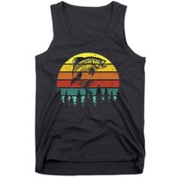 Retro Vintage Trout Fishing Angler Christmas Birthday Gift Tank Top