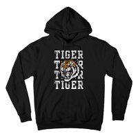 Retro Vintage Tiger Pride Tiger Mascot School Sports Team Hoodie