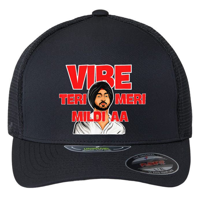 Retro Vibe Teri Meri Mildi Aa Desi Flexfit Unipanel Trucker Cap