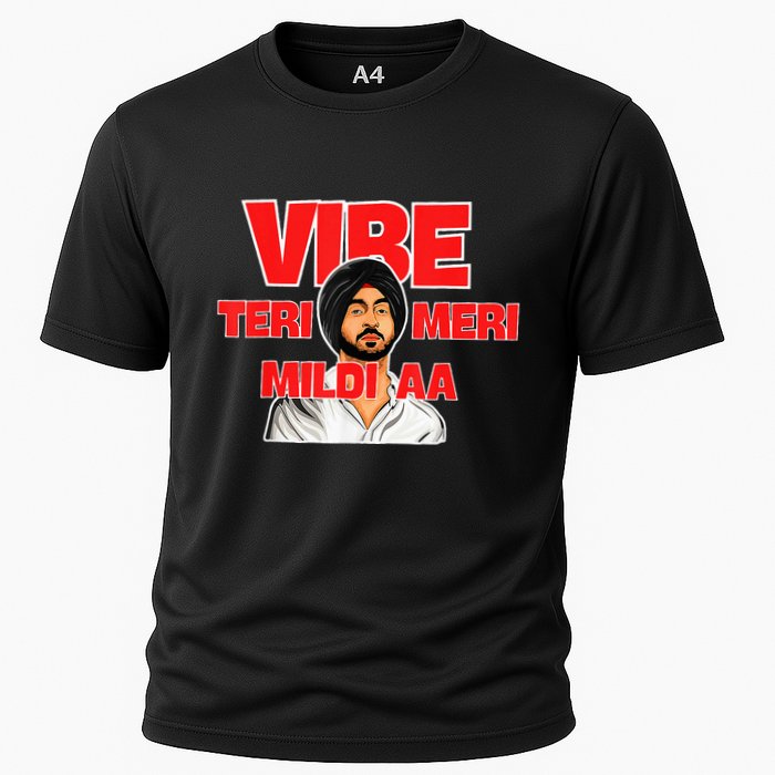 Retro Vibe Teri Meri Mildi Aa Desi Cooling Performance Crew T-Shirt