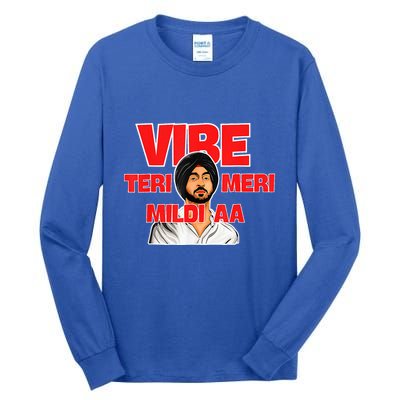 Retro Vibe Teri Meri Mildi Aa Desi Tall Long Sleeve T-Shirt