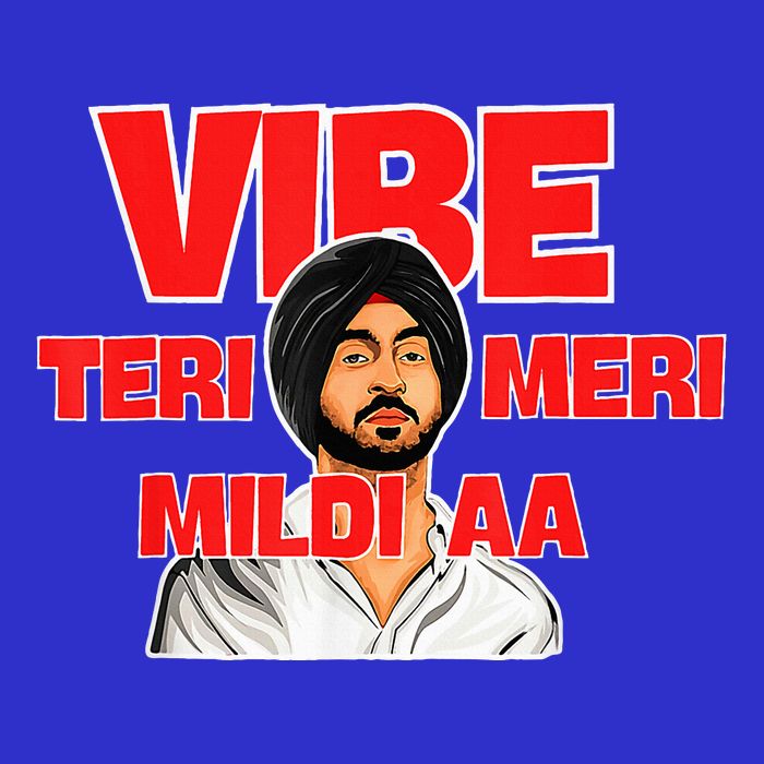 Retro Vibe Teri Meri Mildi Aa Desi Stripe Pom Pom Beanie