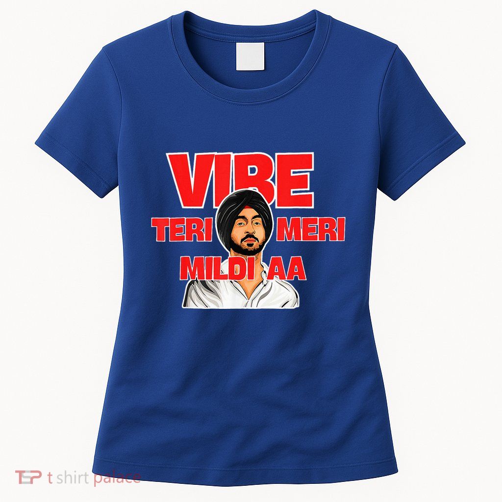 Retro Vibe Teri Meri Mildi Aa Desi Womens T-Shirt