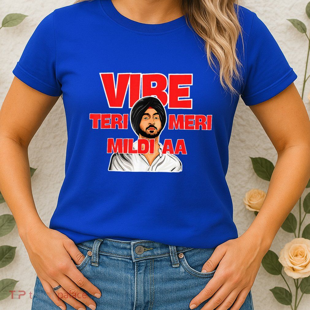 Retro Vibe Teri Meri Mildi Aa Desi Womens T-Shirt