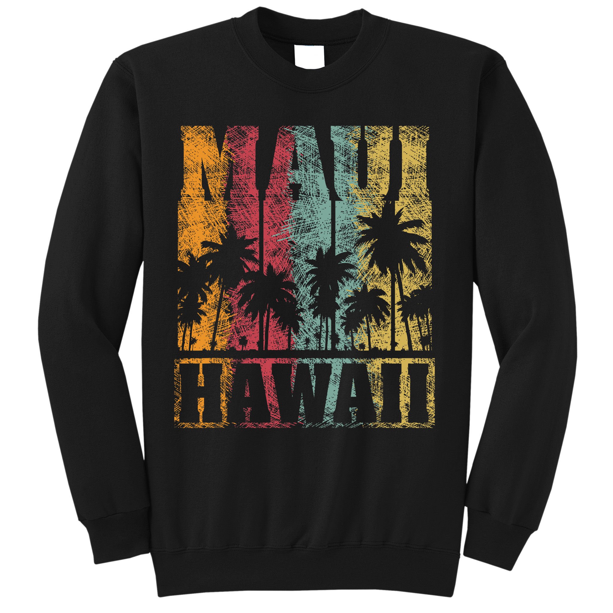 Retro Vintage Tropical Maui Hawaii Sweatshirt