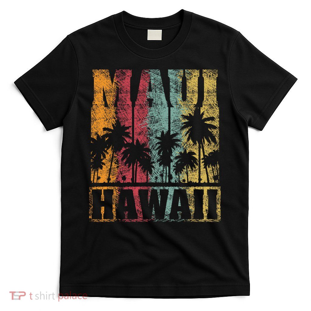Retro Vintage Tropical Maui Hawaii T-Shirt