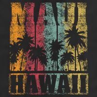 Retro Vintage Tropical Maui Hawaii Beanie
