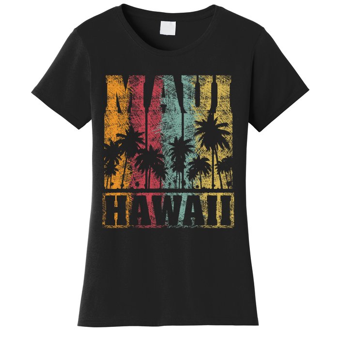 Retro Vintage Tropical Maui Hawaii Women's T-Shirt