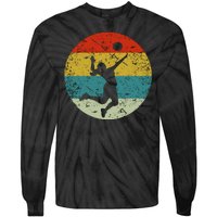 Retro Vintage Volleyball Tie-Dye Long Sleeve Shirt