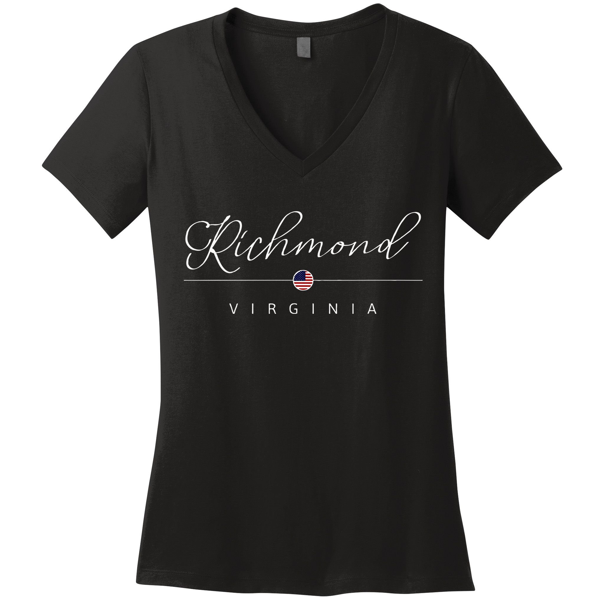 Richmond Virginia Va On Richmond Women's V-Neck T-Shirt