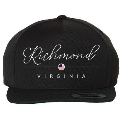Richmond Virginia Va On Richmond Wool Snapback Cap
